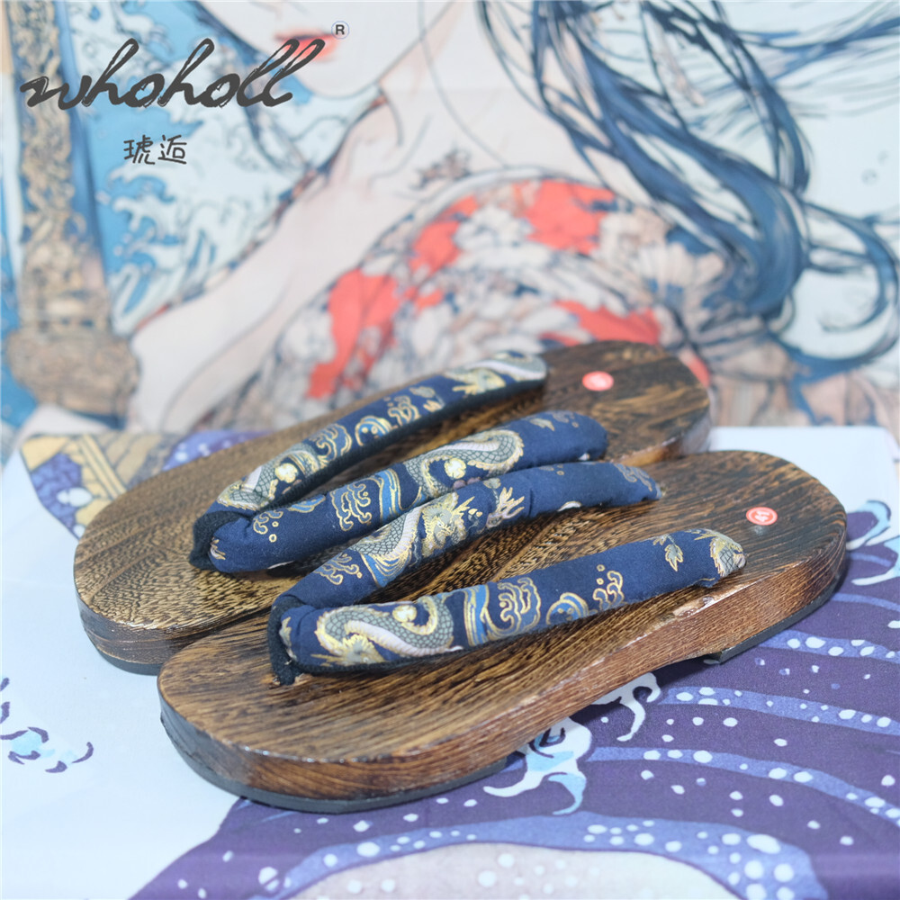 Geta Wooden Sandal - Męskie drewniane chodaki kapcie damskie japońskie